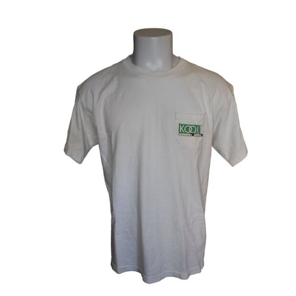 Vintage Kool Racing Short Sleeve Crewneck Pocket Tee White Unisex XL - Picture 2 of 8